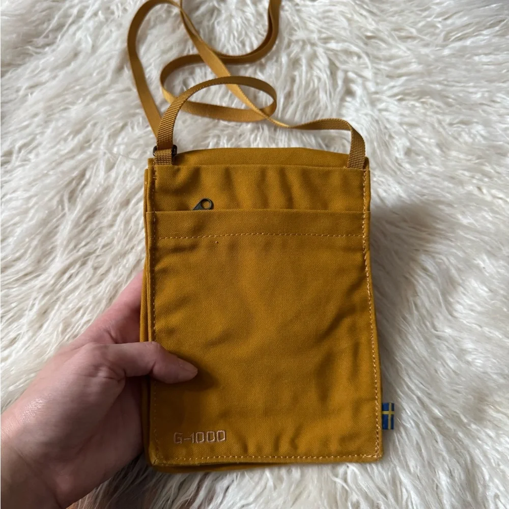 Fjallraven Crossbody Phone Holder Bag Mustard Yellow - Picture 3 of 5